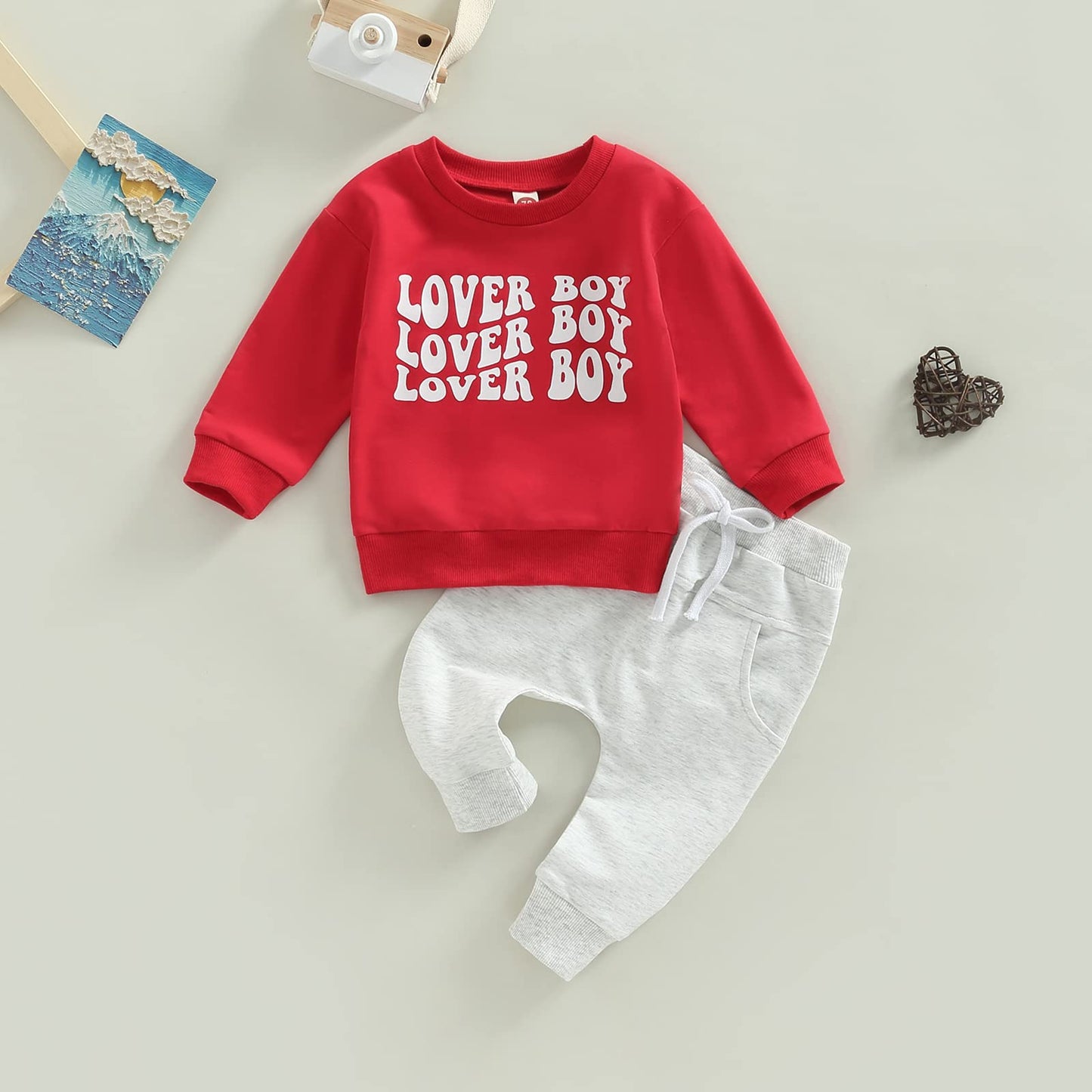 Boy Long Sleeve Sweatshirt Pants Set