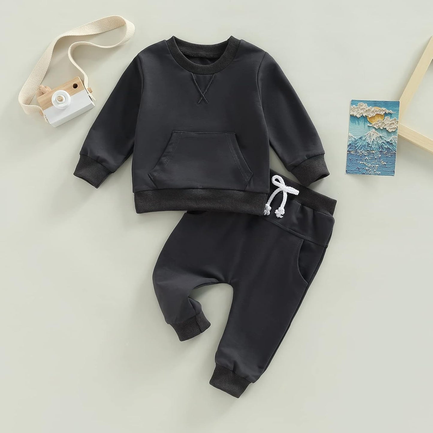 Boy Long Sleeve Sweatshirt Pants Set