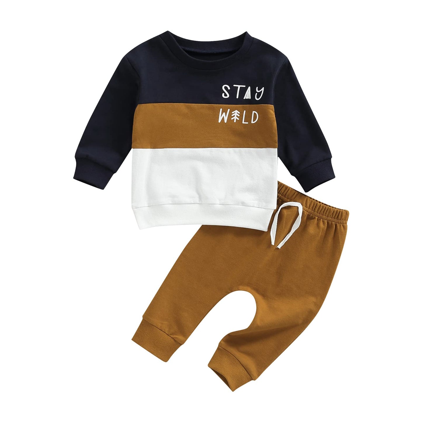 Boy Long Sleeve Sweatshirt Pants Set