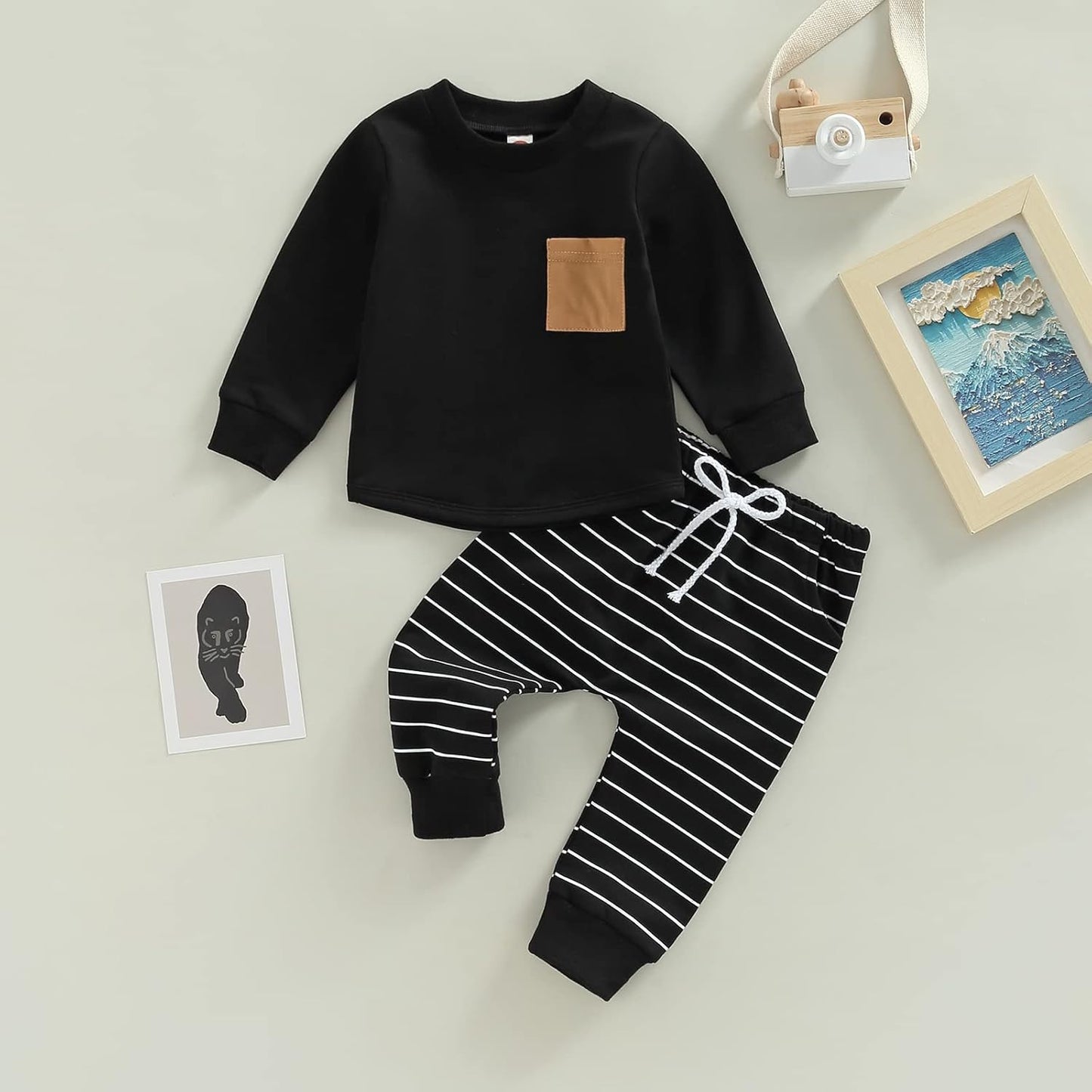 Boy Long Sleeve Sweatshirt Pants Set