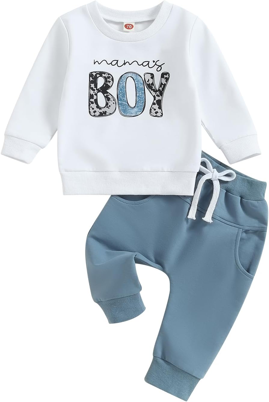 Boy Long Sleeve Sweatshirt Pants Set