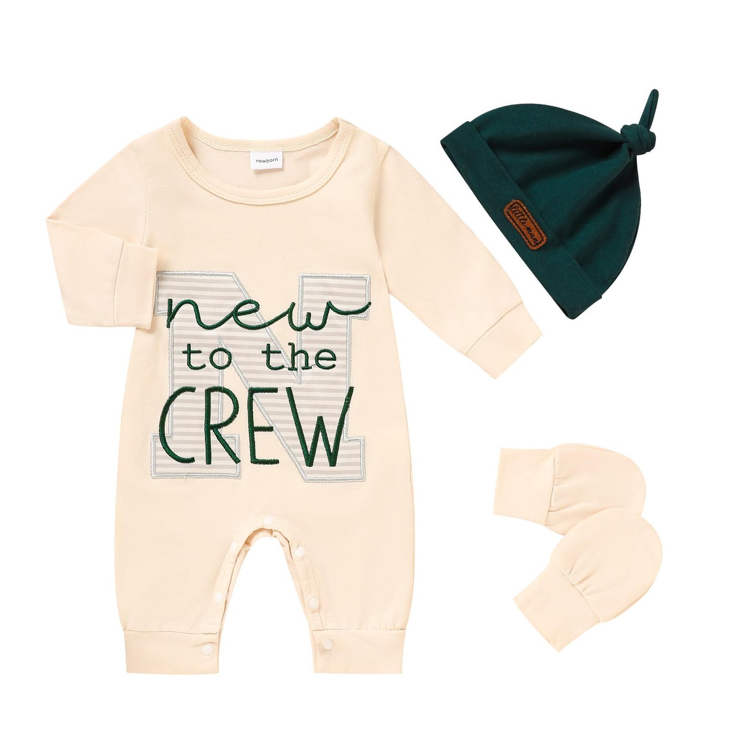 Newborn Romper Baby Boy w/ Pop Out Letters