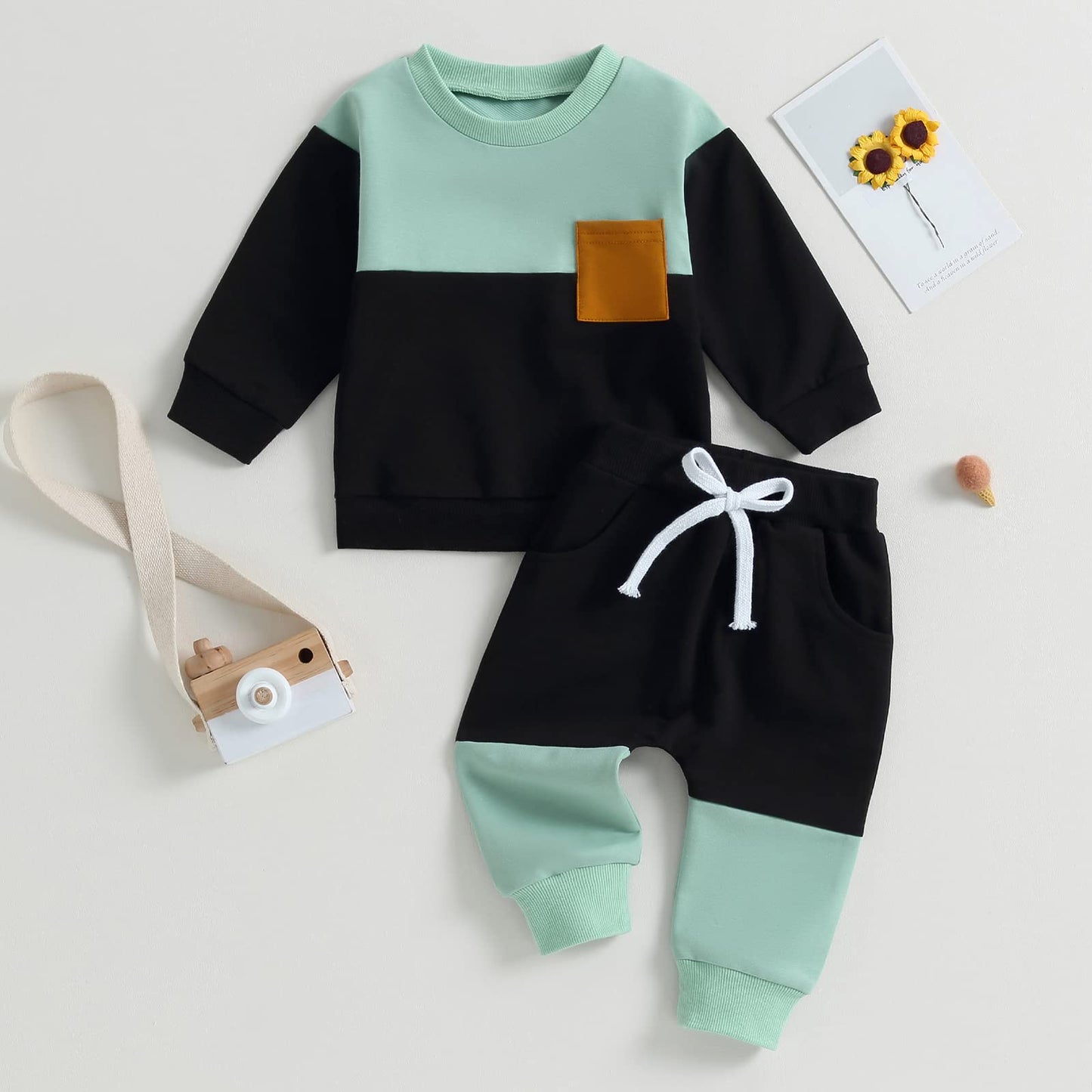 Boy Long Sleeve Sweatshirt Pants Set