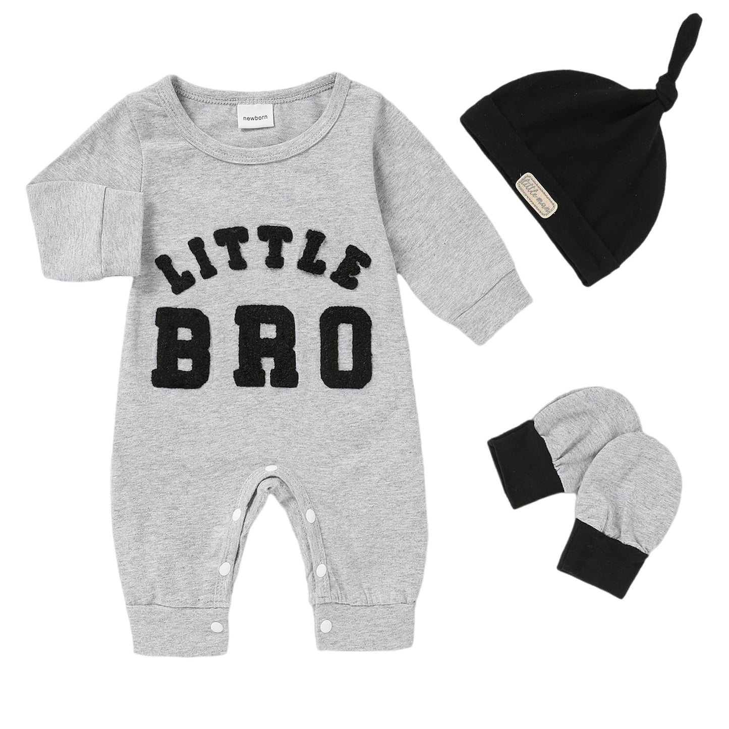 Newborn Romper Baby Boy w/ Pop Out Letters