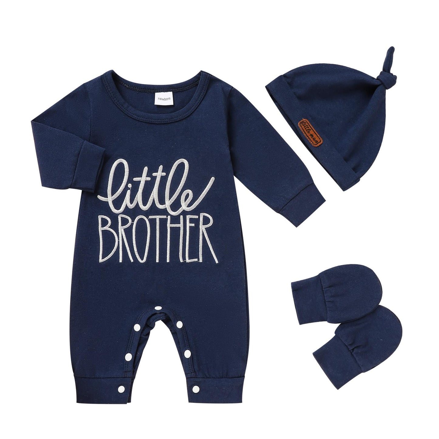 Newborn Romper Baby Boy w/ Pop Out Letters