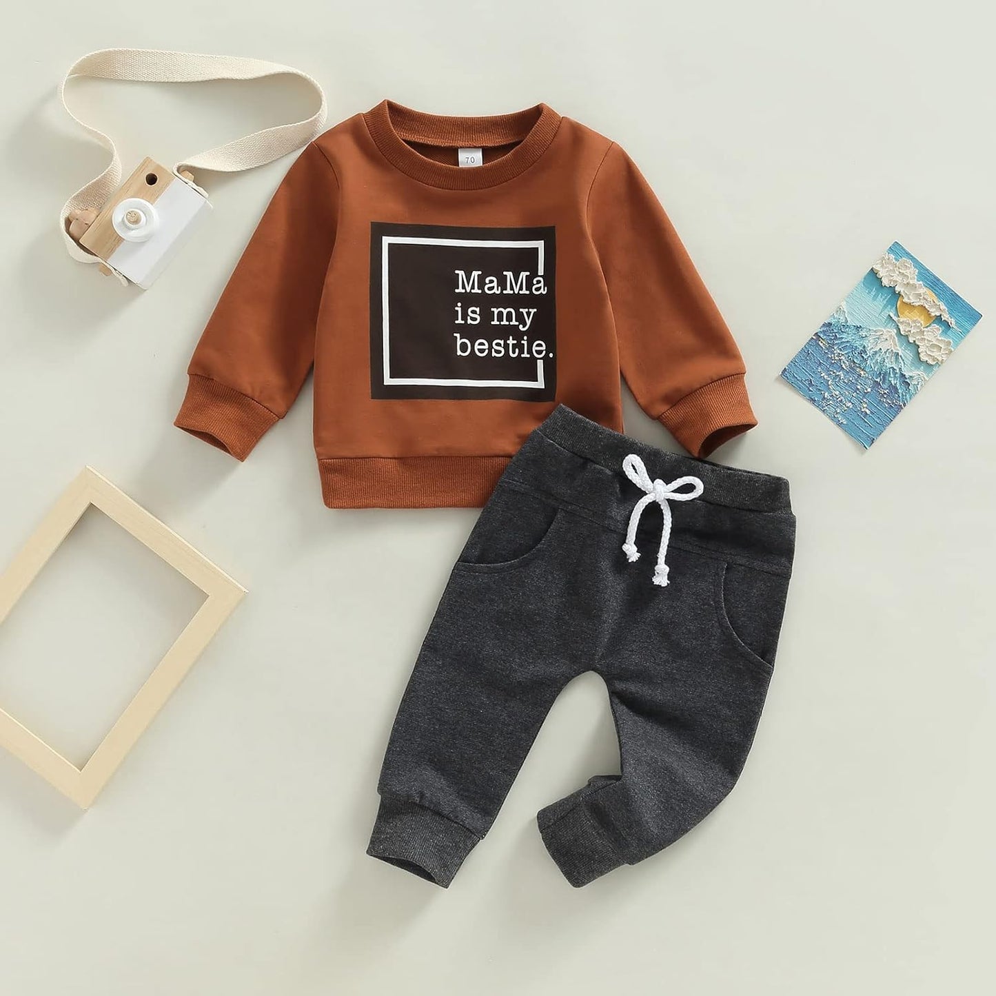 Boy Long Sleeve Sweatshirt Pants Set