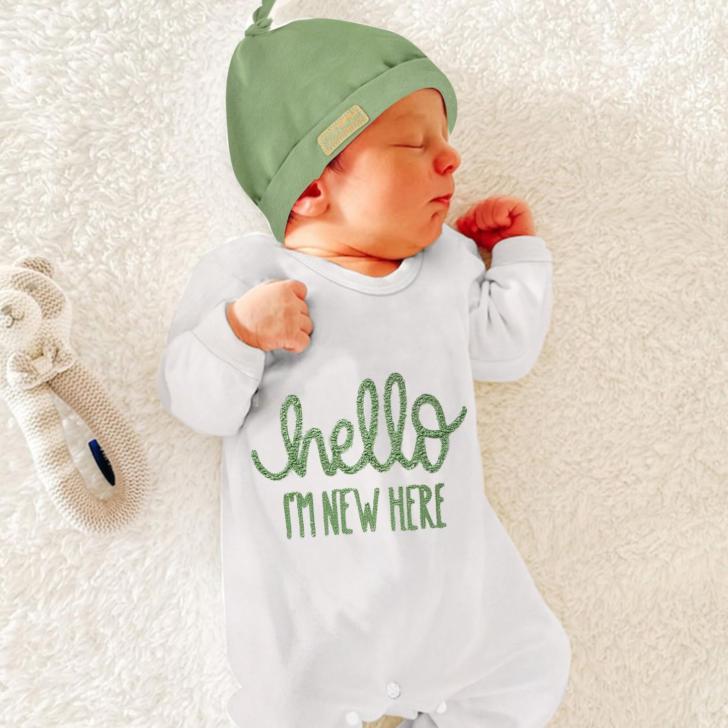 Newborn Romper Baby Boy w/ Pop Out Letters