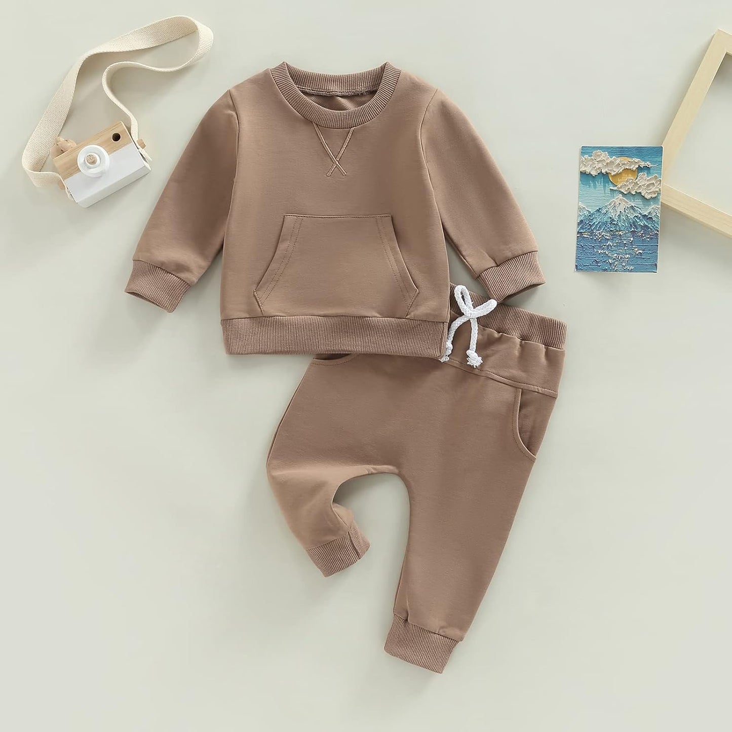 Boy Long Sleeve Sweatshirt Pants Set