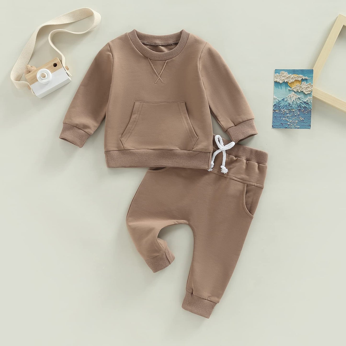 Boy Long Sleeve Sweatshirt Pants Set