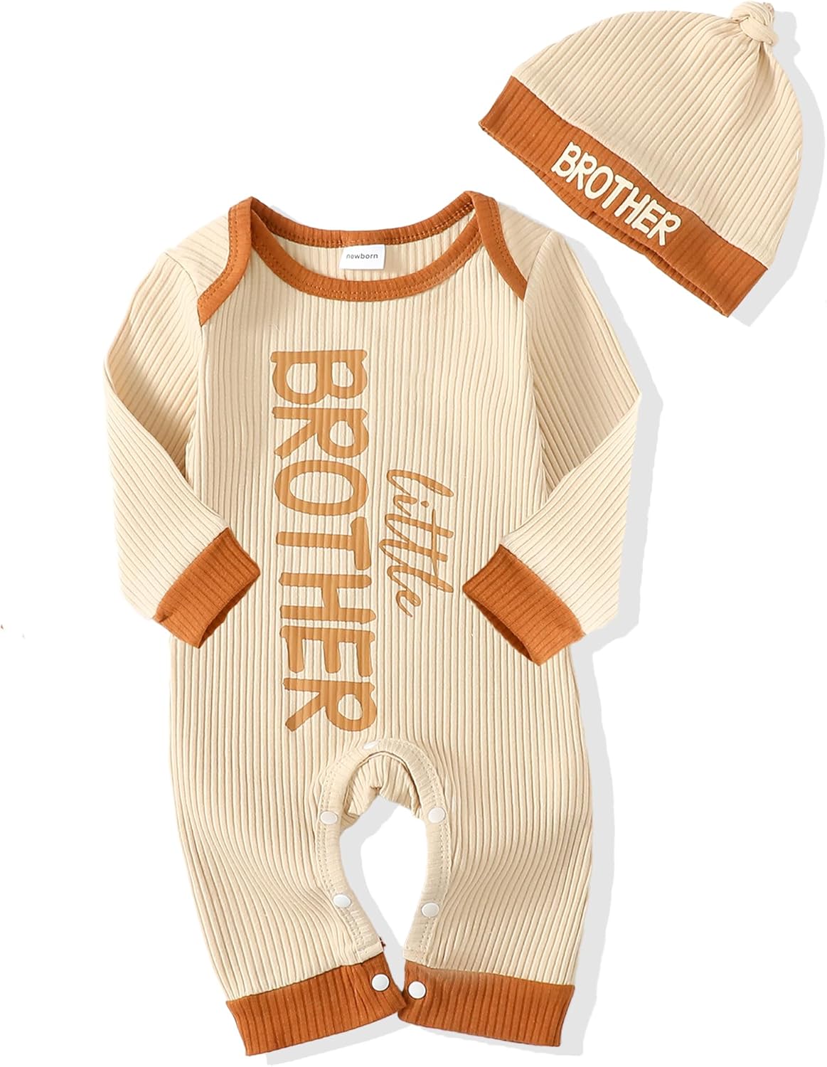 Little brother Ribbed Jumpsuit Set