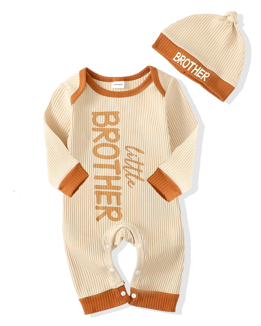 Little brother Ribbed Jumpsuit Set