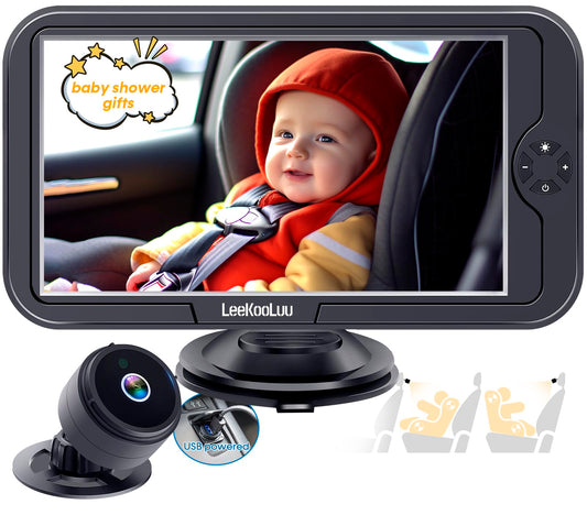 Baby Car Camera for Backseat 1080P - HD Vision, 360° Rotation