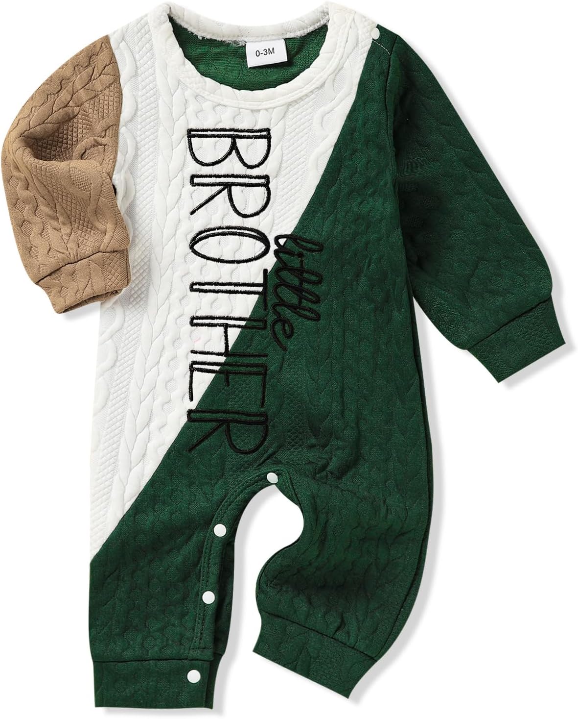 Embroidered Little Brother One-Piece Jumpsuit