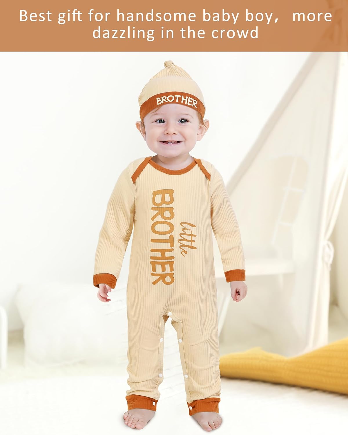 Little brother Ribbed Jumpsuit Set