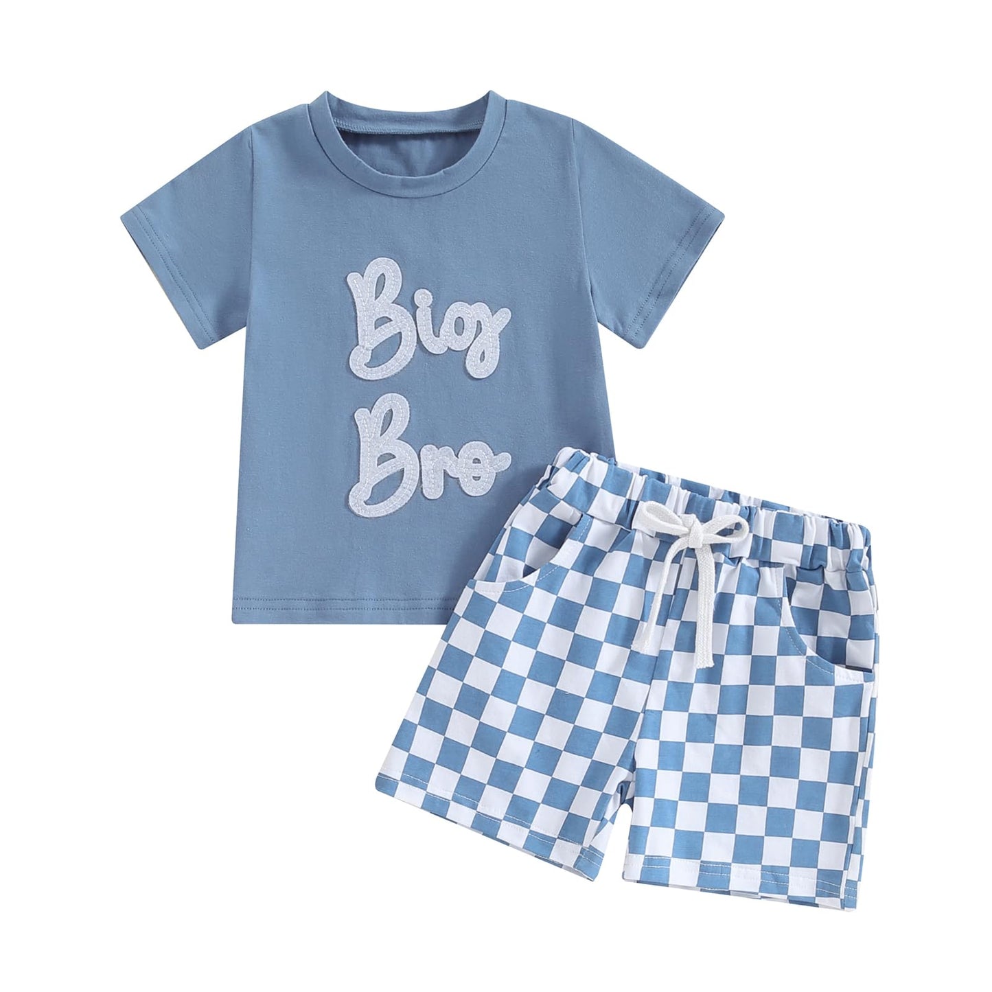 Bro Short Sleeve T Shirt/Romper Casual Shorts Set