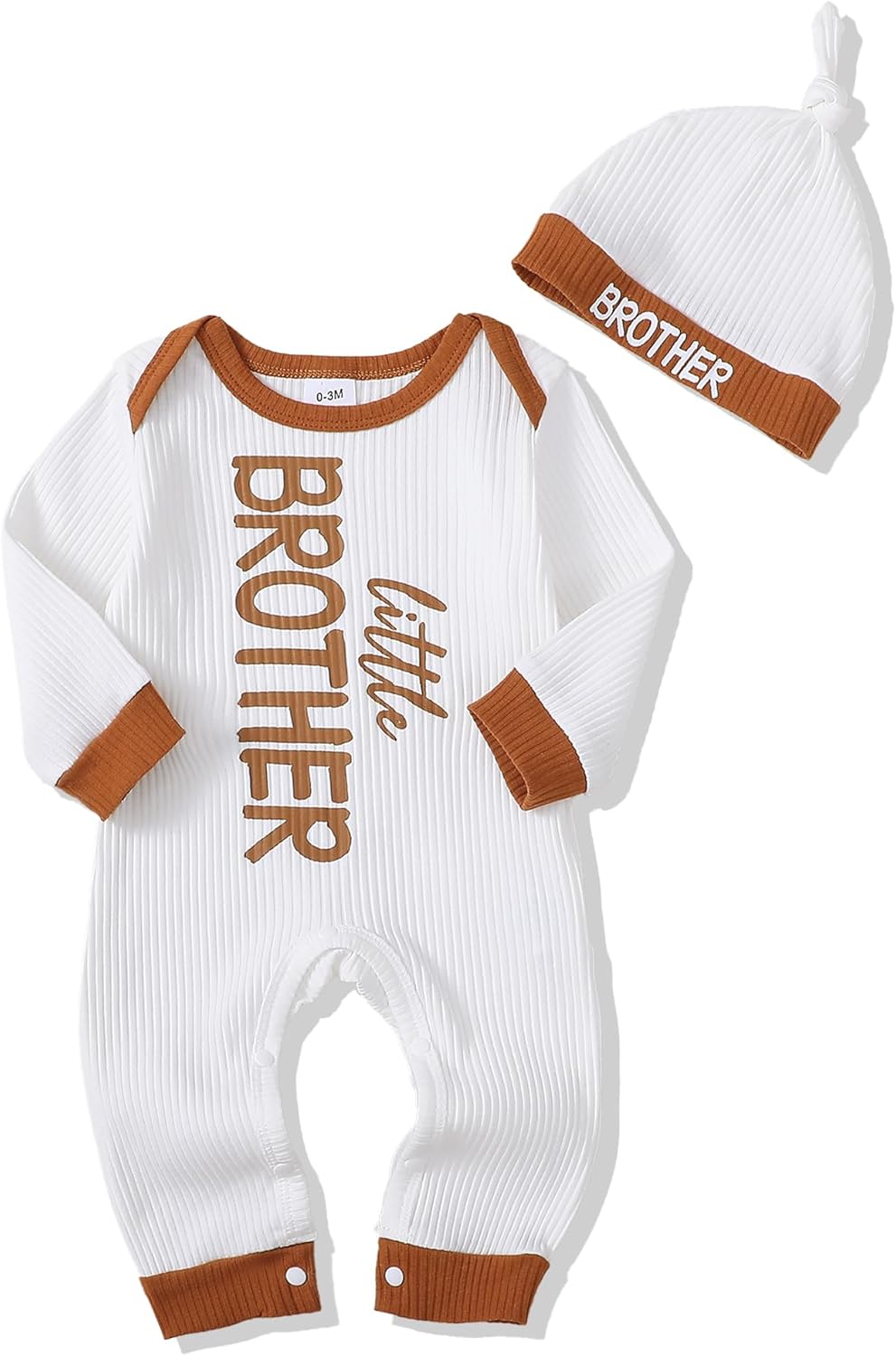 Little brother Ribbed Jumpsuit Set